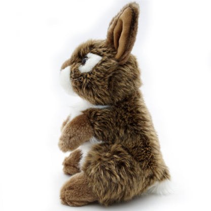 Hase Kuscheltier Kaninchen braun sitzend Plüschtier