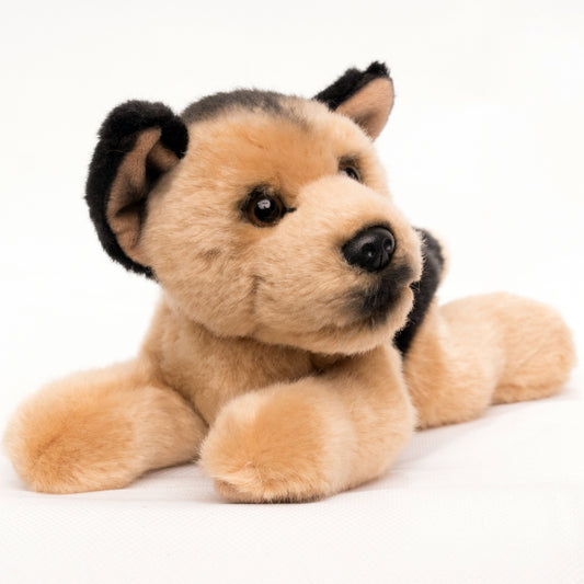 Schäferhund Kuscheltier liegend Plüsch Hund