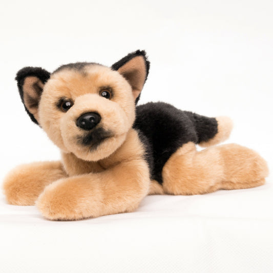 Schäferhund Kuscheltier liegend Plüsch Hund