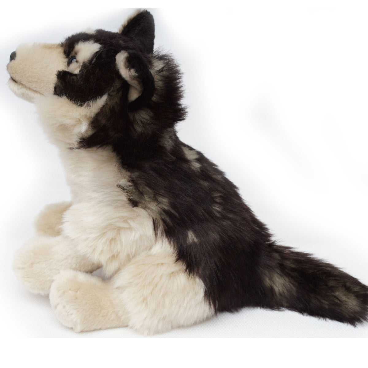 Wolf Kuscheltier sitzend Plüschtier