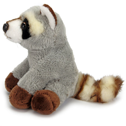 Waschbär Kuscheltier sitzend Plüschtier