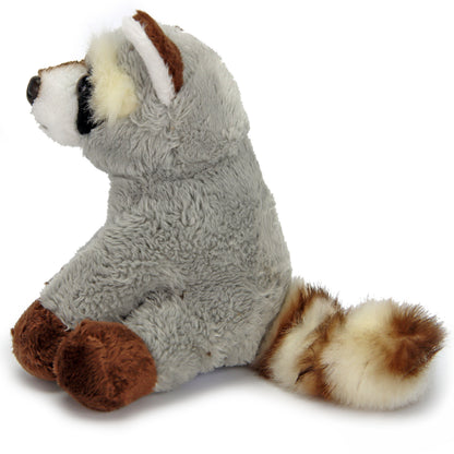 Waschbär Kuscheltier sitzend Plüschtier