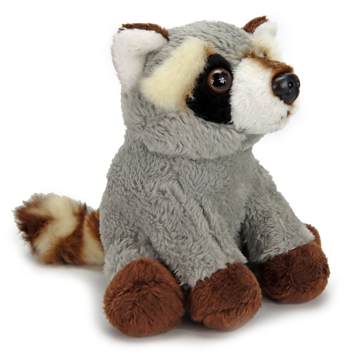 Waschbär Kuscheltier sitzend Plüschtier
