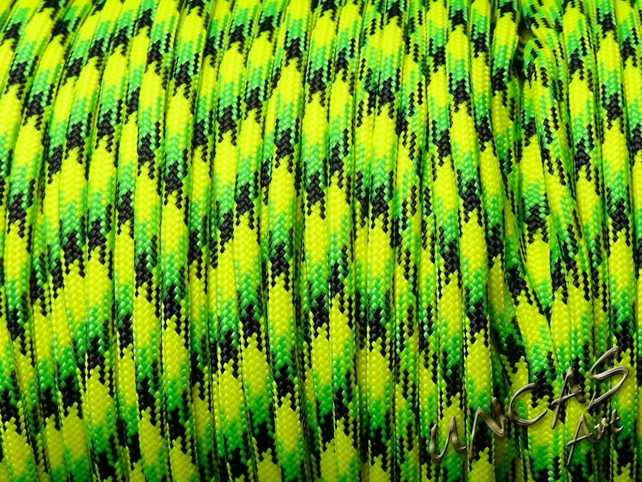 Bild von Paracord 550 Typ 3 - dragonfly / gelb grün lizzard